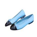 CHANEL BALLET FLATS BLUE