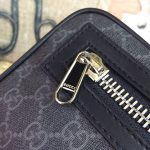 GUCCI GG BLACK BELT BAG BLACK/GREY SOFT GG SUPREME CRAFTED 474293 K9RRN 1095