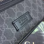 GUCCI GG BLACK BELT BAG BLACK/GREY SOFT GG SUPREME CRAFTED 474293 K9RRN 1095