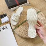 SANDAL GUCCI WOMEN SLIDE SANDAL WHITE