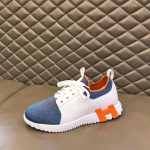 HERMES DEPART SNEAKER WHITE/BLUE