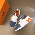 HERMES DEPART SNEAKER WHITE/BLUE