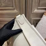 HERMES CLEMENCE EVELYNE PM 25CM WHITE