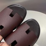 HERMES ORAN SANDAL DARK BROWN