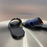 HERMES ORAN SANDAL NAVY BLUE