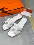 HERMES ORAN SANDAL WHITE