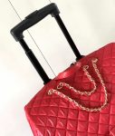CHANEL CLASSIC QUILTED SUITCASE RED