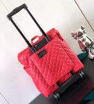 CHANEL CLASSIC QUILTED SUITCASE RED