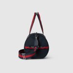GUCCI DARK BLUE  LARGE PRINTED CANVAS DUFFLE BAG 21.3IN/54CM