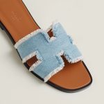 HERMES BLEU CLAIR ORAN SANDAL