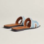HERMES BLEU CLAIR ORAN SANDAL